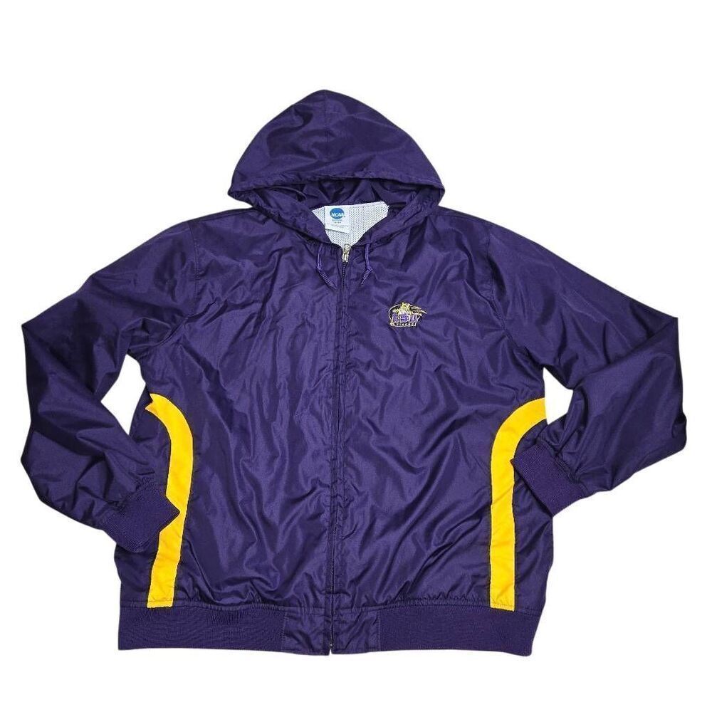 NCAA LSU Tigers Jacket Windbreaker with Hood L